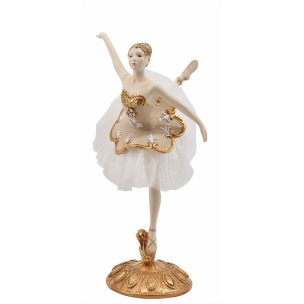 Ballerinaer creme/guld farvet ass. Ballerina p et ben